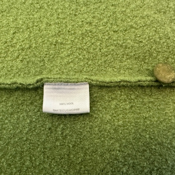 Eileen Fisher Spring Green Boiled Wool Coat: Size XL. - Picture 8 of 13